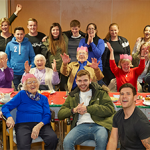 South Abingdon youngsters and parents put on a Christmas Bingo event for the elderly!